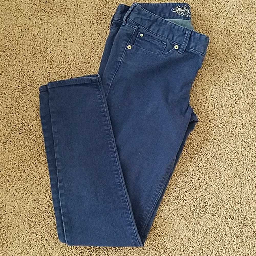 Express Blue colored jean legging